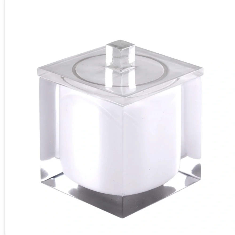 Izod Clear and White Bath Storage Container